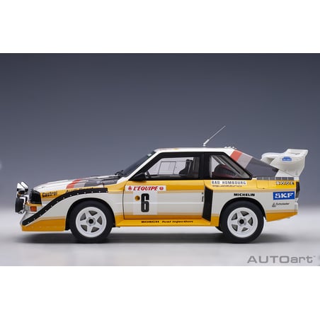 Autoart 1/18 Audi Quattro S1 No.6 Rally Monte Carlo 1986 H.Mikkola/A.Hertz