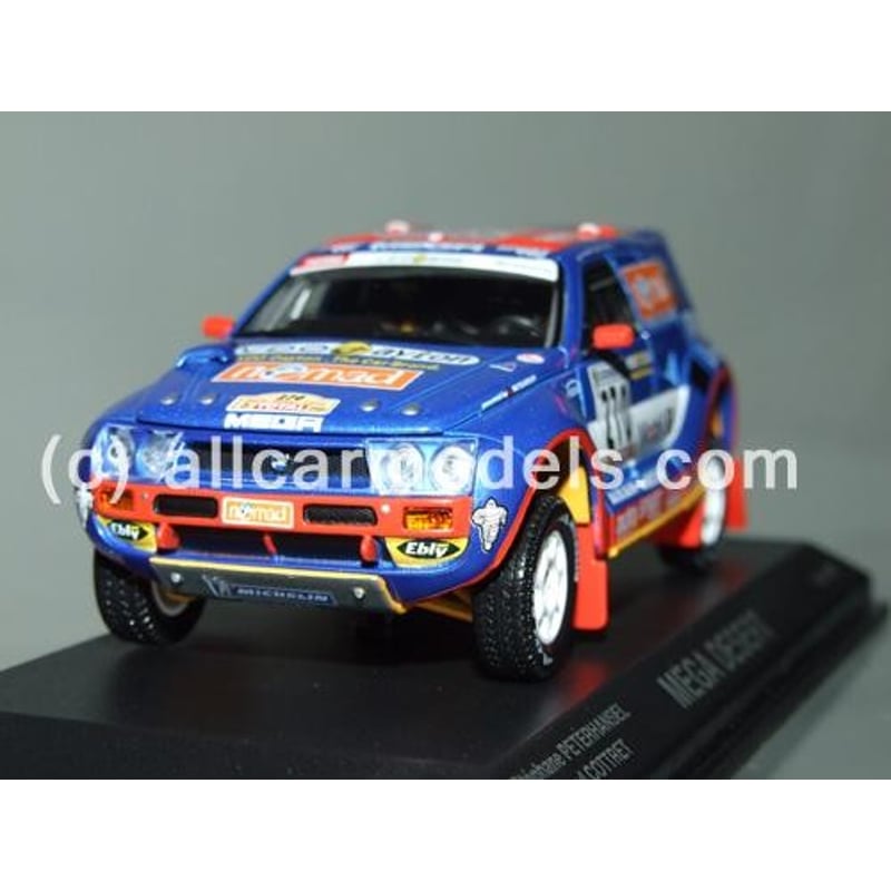 1:43 Mega Desert- Rallye Dakar-No.270- Drivers: Stephane Peterhansel/Jean Paul Cottret 2000 (Norev)