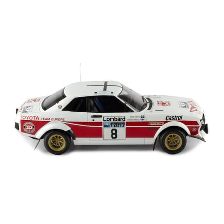 IXO 1/18  Toyota Celica 2000 GT (RA21) No.8 Rally RAC  H.Mikkola - A.Hertz 1977