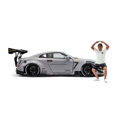 Solido 1/18  Nissan GT-R (R35) LBWK Bodykit Type 2.0 2024 with Wataru Kato-San figure