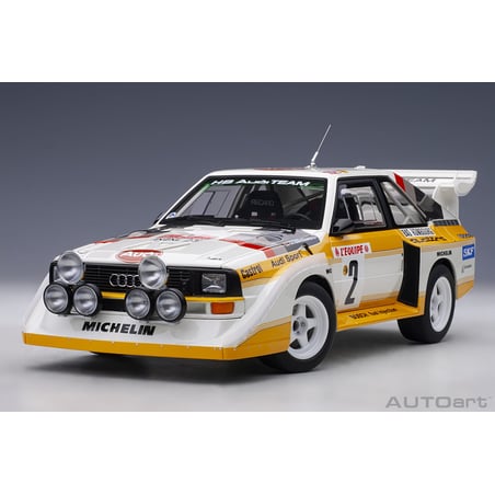 1:18 Audi Sport Quattro S1 Rally Monte Carlo 1986 W. Röhrl/C. Geistdörfer No.2