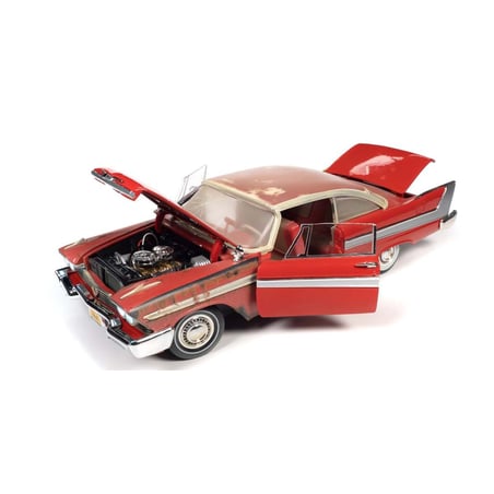 Autoworld 1/18 Plymouth Fury CHRISTINE Partially Restored 1958
