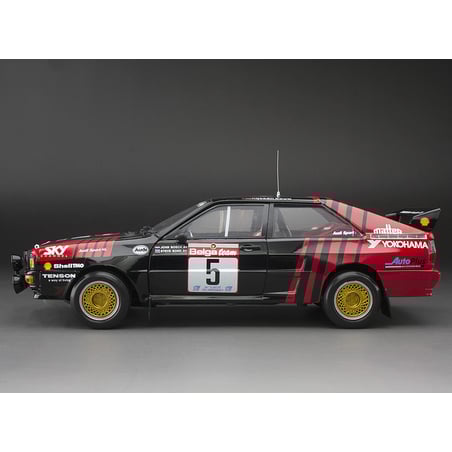 Sun Star 1/18 Audi quattro A2, Circuit des Ardennes, No.5, J.Bosch/S.Bond, 1986