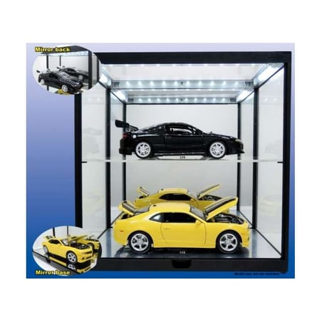 Triple9  1/18  Double showcase with LED lighting for model cars in scale 1/18