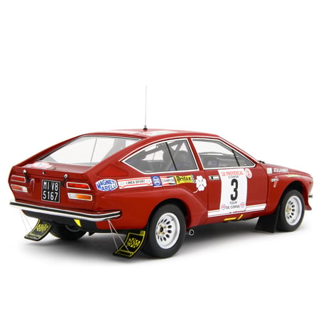 LaudoRacing 1/18 Alfa Romeo Alfetta Gr.2 Autodelta No.3 Rally Tour de Corse 1975 Andruet /Jouanny