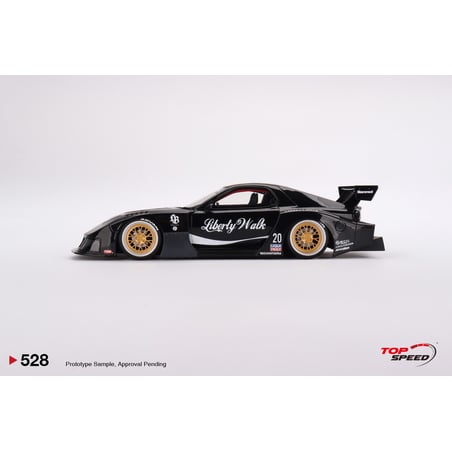 Top Speed 1/18 Mazda RX-7 LB-Super Silhouette Liberty Walk Black