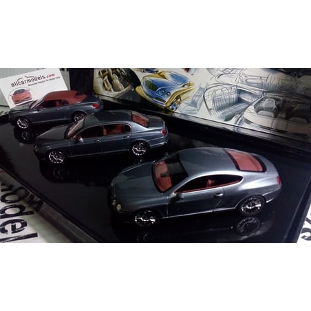 Minichamps 1/43 Set of 3 Bentleys Bentley Continental GTC/Bentley Continental Flying Spur/Bentley Continental GT