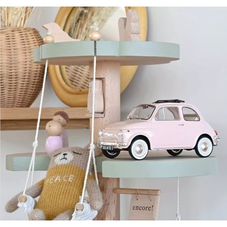 Norev 1/18 Fiat 500 L 1968 Pink with special birth pack