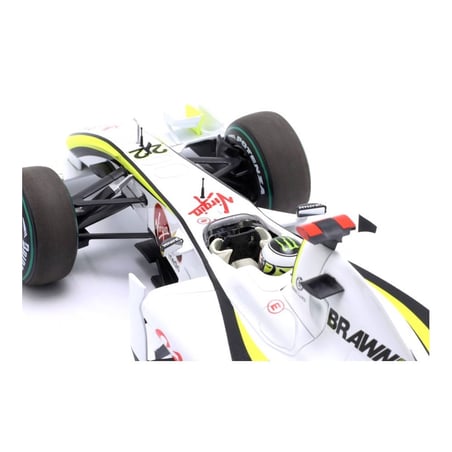 Minichamps 1/18 Brawn BGP 001 F1 No.22 Jenson Button 5th Singapore World Champion 2009