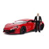 1/18 Dom's Lykan Hypersport with lights and Dom's Figurine
