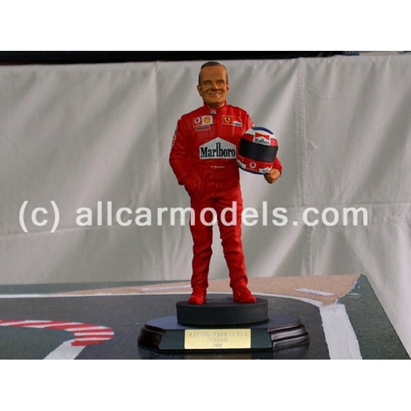 1:9 Statue Rubens Barichello Ferrari Uniform with Helmet (Enduring Images)