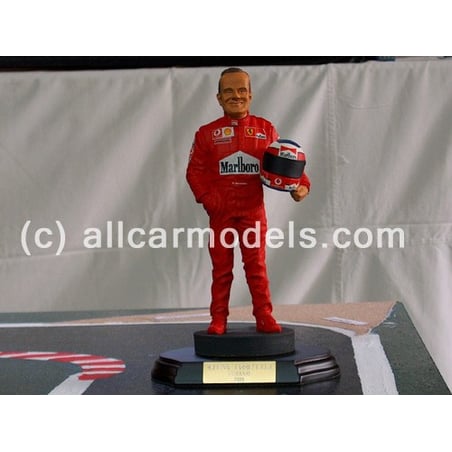 1:9 Statue Rubens Barichello Ferrari Uniform with Helmet (Enduring Images)