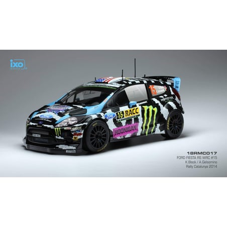 1/18 Ford Fiesta RS WRC No.15 Rally Catalunya 2014 Drivers: Ken Block/A.Gelsomino