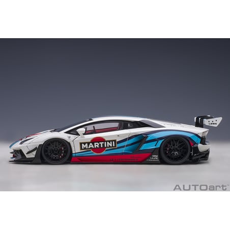 Autoart 1/18 Lamborghini Aventador Liberty Walk LB-Works Limited Edition Martini Livery