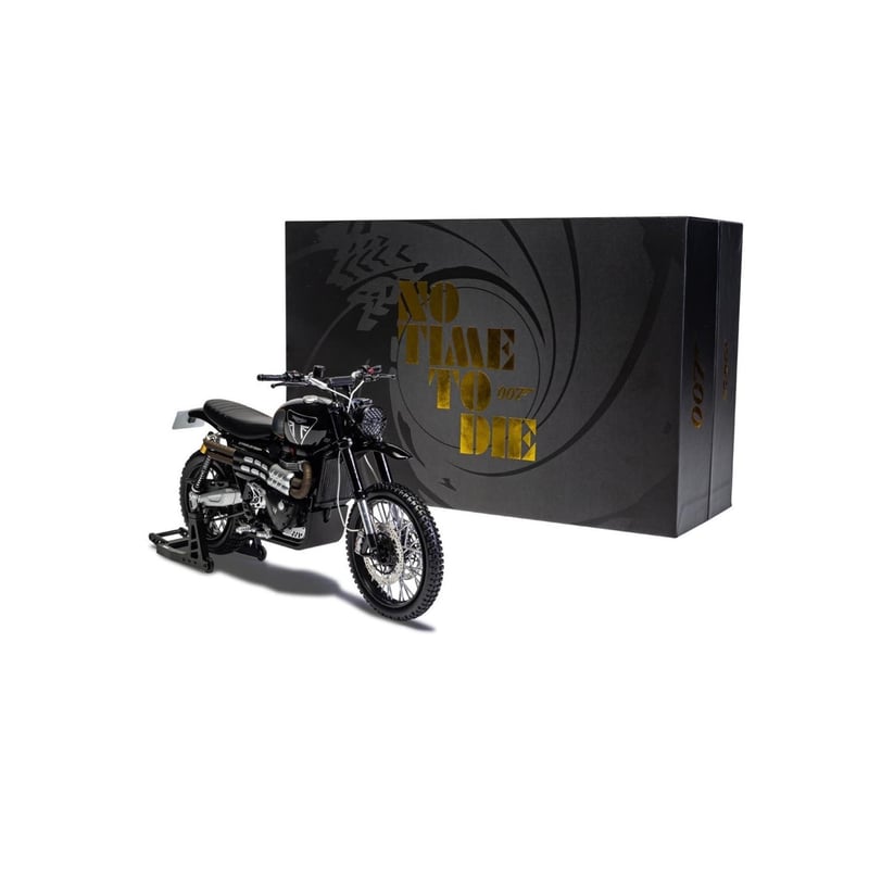 Corgi 1/12 Triumph Scrambler 1200, James Bond 007, No Time to Die, Matera streets chase, 2019