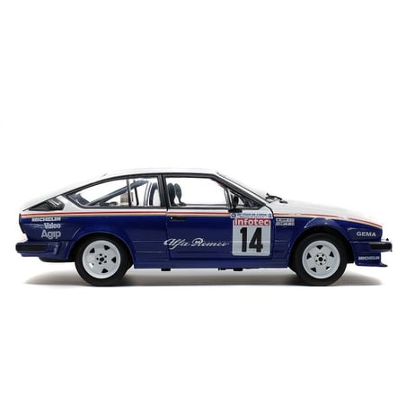 1:18 Alfa Romeo GTV6- 3rd Tour De Corse Rallye 1986-No.14- Drivers: Y. Loubet / JM. Andrie (Solido)