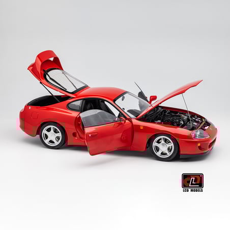 LCD Models 1/18 Toyota Supra MKIV (A80) Coupe 1993 (Car lift and key fob included)