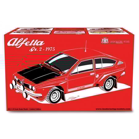 Laudo Racing 1/18 Alfa Romeo Alfetta Gr.2 Autodelta Rally Muletto 1975
