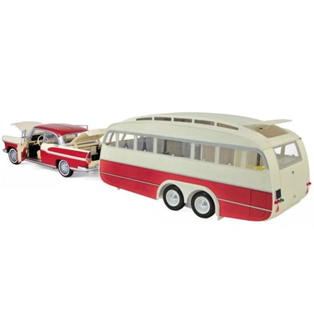 1:18 Simca Vedette Chambord 1958 & Caravane Henon