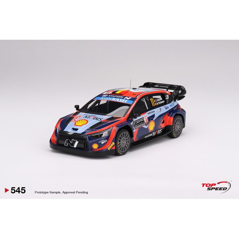Top Speed 1/18 Hyundai i20 N Rally1 Hybrid No.11 2023 Rally Monte Carlo 3rd Place T.Neuville / M.Wydaeghe