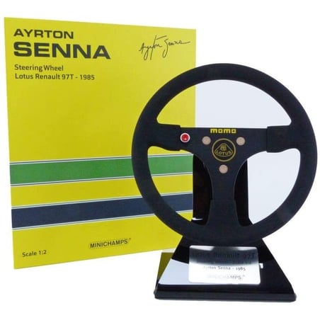 1/2 Steering Wheel Lotur Renault 97T 1985, Ayrton Senna
