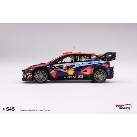 Top Speed 1/18 Hyundai i20 N Rally1 Hybrid No.11 2023 Rally Monte Carlo 3rd Place T.Neuville / M.Wydaeghe