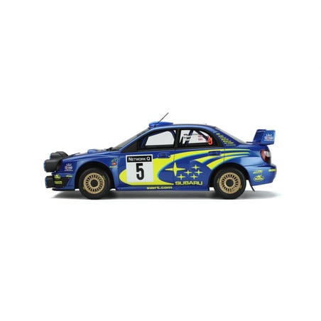 Otto Mobile 1/18 Subaru Impreza WRX STI Night Lights No.5 Rally RAC 2001 R. Burns/ R. Reid