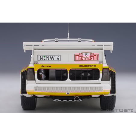 Autoart 1/18 Audi Quattro S1 No.6 Rally Monte Carlo 1986 H.Mikkola/A.Hertz