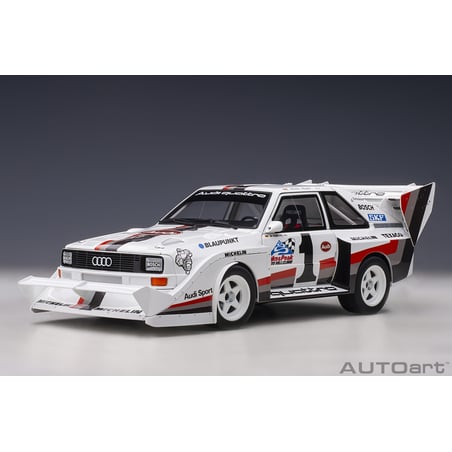 Autoart 1/18 Audi Sport Quattro S1 Pikes Peak 1987 Winner W.Röhrl Νο.1