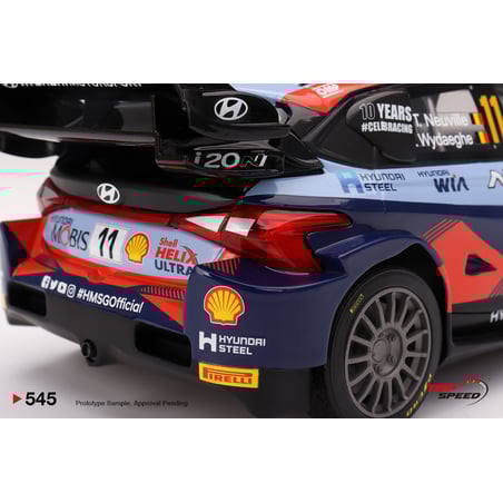 Top Speed 1/18 Hyundai i20 N Rally1 Hybrid No.11 2023 Rally Monte Carlo 3rd Place T.Neuville / M.Wydaeghe