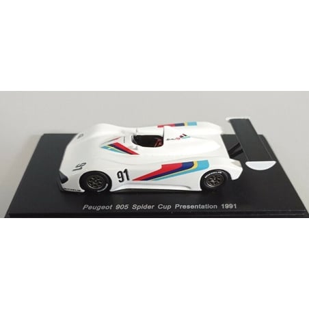 Spark 1/43 Peugeot 905 Spider Cup Presentation 1991 No.91