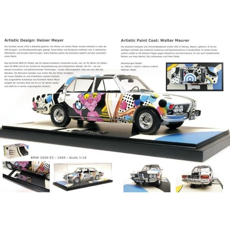 Minichamps 1/18 BMW 2500 (E3) 1969 Pink Panther New Horizon