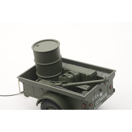 1/18 Jeep Willys, 1943 U.S. Army with Trailer and Accessories