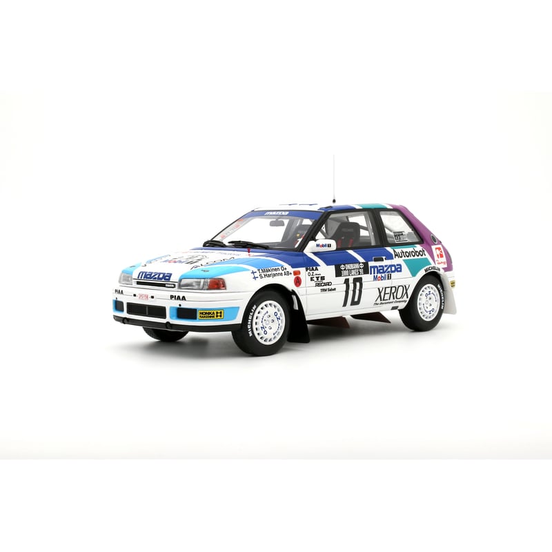 Otto Mobile 1/18 Mazda 323 GTX Gr.A 1000 Lakes Rally 1991 Tommi Mäkinen