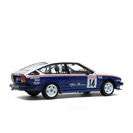 1:18 Alfa Romeo GTV6- 3rd Tour De Corse Rallye 1986-No.14- Drivers: Y. Loubet / JM. Andrie (Solido)