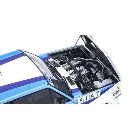 Kyosho 1/18 Fiat 131 Abarth Works Olio No.5 Winner Rally Portugal 1980 W. Rohrl / C.Geistdorfer
