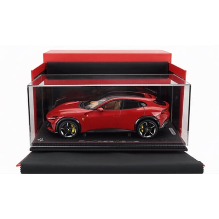 BBR 1/18 Ferrari Purosangue 2023 with panoramic roof Luxury pack Edition with Showcase