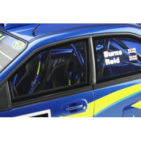 Otto Mobile 1/18 Subaru Impreza WRX STI Night Lights No.5 Rally RAC 2001 R. Burns/ R. Reid