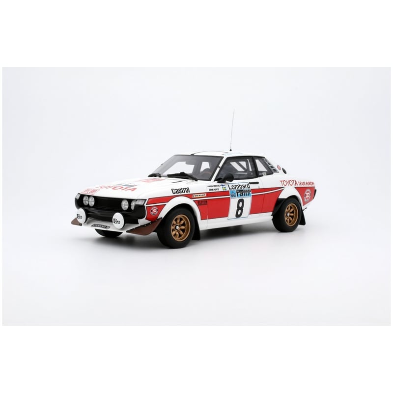 Otto Mobile 1/18 Toyota Celica RA21 Rally Europe (RAC) No.8 Hanny Mikkola / Arne Hertz 1977