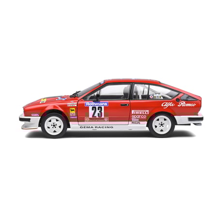 Solido 1/18 Alfa Romeo GTV6 Tour de Corse 1985 No.23, Loubet/Vieu