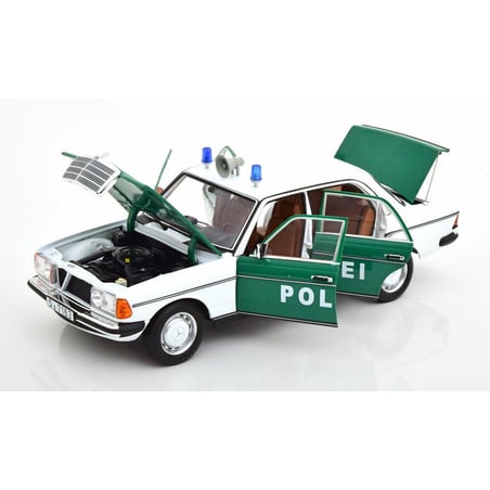 Norev Dealer Pack 1/18 Mercedes Benz 200 Polizei W123 1980-1985