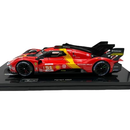 Bburago De Luxe Edition 1/18 Ferrari 499P Team Ferrari AF Corse No.51 Winner 24h LeMans 2023 A.P.Guidi/J.Calado/A.Giovinazzi