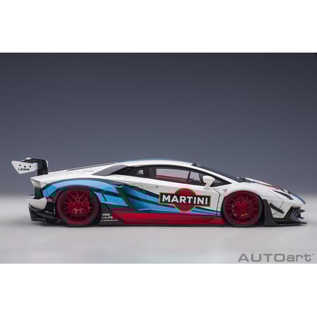Autoart 1/18 Lamborghini Aventador Liberty Walk LB-Works Limited Edition Martini Livery
