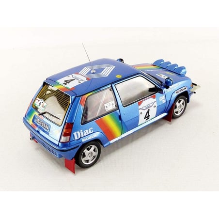 Norev 1/18 Renault Super Cinq GT Turbo 1990 Rallye De Cote d'Ivoire-No.4- Drivers:A.Greille/M.Roissard