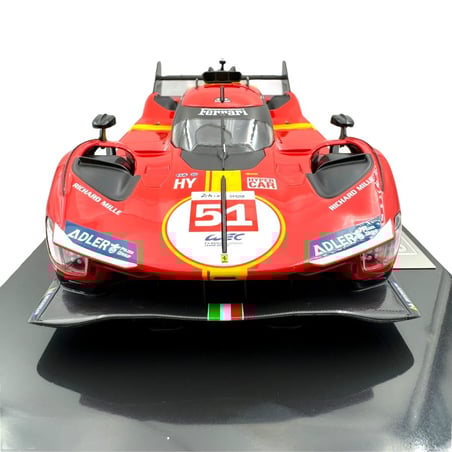Bburago De Luxe Edition 1/18 Ferrari 499P Team Ferrari AF Corse No.51 Winner 24h LeMans 2023 A.P.Guidi/J.Calado/A.Giovinazzi
