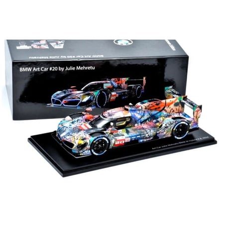 BMW Art Car Julie Mehretu 1/18 BMW M Hybrid V8 Turbo Team WRT No.20 24hrs Le Mans 2024 Sheldon V.D.Linde/Rene Rast Robin Frijns