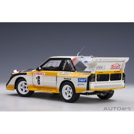 Autoart 1/18 Audi Quattro S1 No.6 Rally Monte Carlo 1986 H.Mikkola/A.Hertz