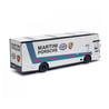 Schuco 1/18 Mercedes Benz O 317 K Race Car Transporter (Renntransporter) Team Porsche Martini Racing