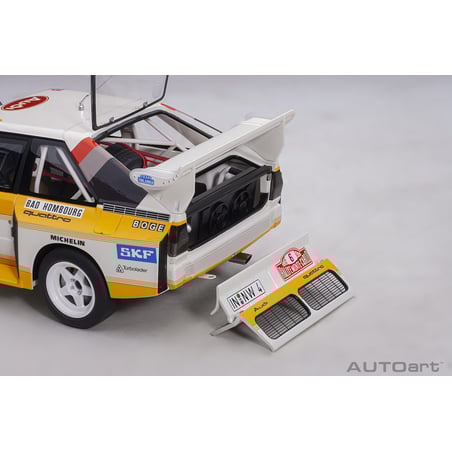 Autoart 1/18 Audi Quattro S1 No.6 Rally Monte Carlo 1986 H.Mikkola/A.Hertz