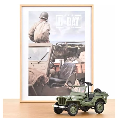 NOREV 1/18 Jeep Willys US Army D-Day Normady 1944